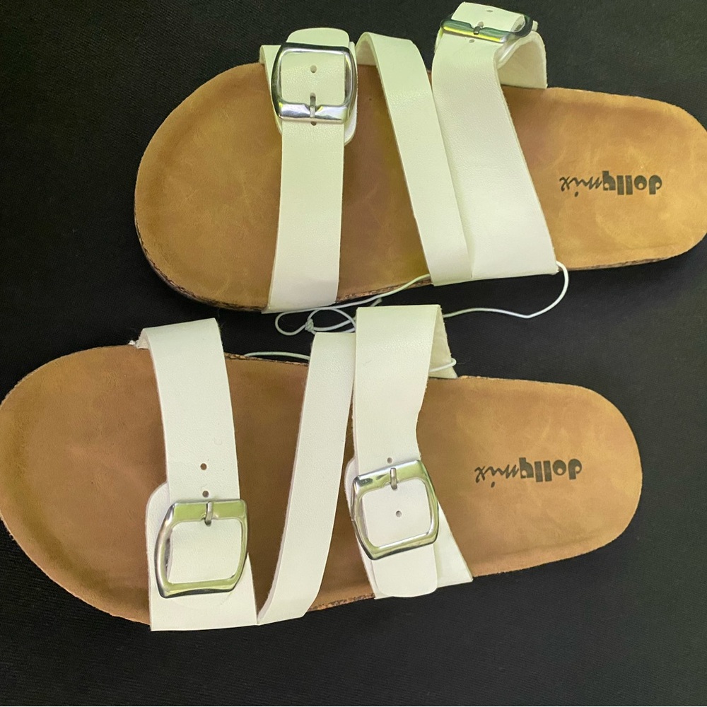 New White Sandals